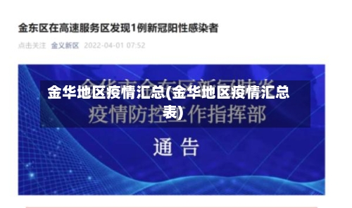 金华地区疫情汇总(金华地区疫情汇总表)